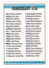 Load image into Gallery viewer, Checklist # 6 - # 397 - # 477 (MLB Baseball Card) 1992 Donruss # 476 (Filled In)
