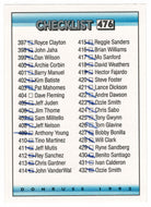 Checklist # 6 - # 397 - # 477 (MLB Baseball Card) 1992 Donruss # 476 (Filled In)