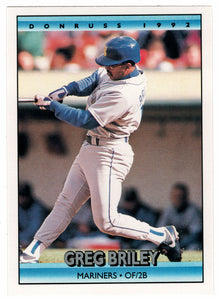 Greg Briley - Seattle Mariners (MLB Baseball Card) 1992 Donruss # 487 Mint