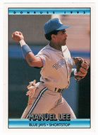 Manuel Lee - Toronto Blue Jays (MLB Baseball Card) 1992 Donruss # 499 Mint