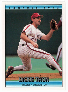 Dickie Thon - Philadelphia Phillies (MLB Baseball Card) 1992 Donruss # 510 Mint