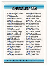 Load image into Gallery viewer, Checklist # 7 - # 478 - # 555 (MLB Baseball Card) 1992 Donruss # 556 (Filled In)
