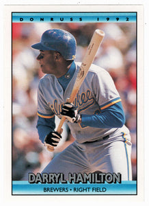 Darryl Hamilton - Milwaukee Brewers (MLB Baseball Card) 1992 Donruss # 593 Mint