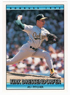 Kirk Dressendorfer - Oakland Athletics (MLB Baseball Card) 1992 Donruss # 594 Mint