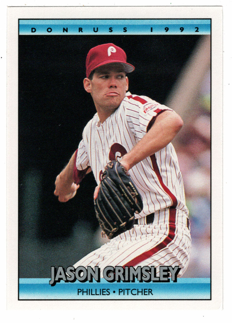 Jason Grimsley - Philadelphia Phillies (MLB Baseball Card) 1992 Donruss # 599 Mint
