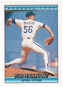 Rob Mallicoat - Houston Astros (MLB Baseball Card) 1992 Donruss # 673 Mint