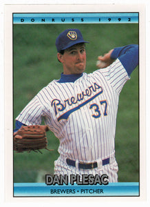 Dan Plesac - Milwaukee Brewers (MLB Baseball Card) 1992 Donruss # 682 Mint