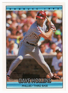 Dave Hollins - Philadelphia Phillies (MLB Baseball Card) 1992 Donruss # 685 Mint