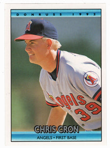 Chris Cron - California Angels (MLB Baseball Card) 1992 Donruss # 698 Mint