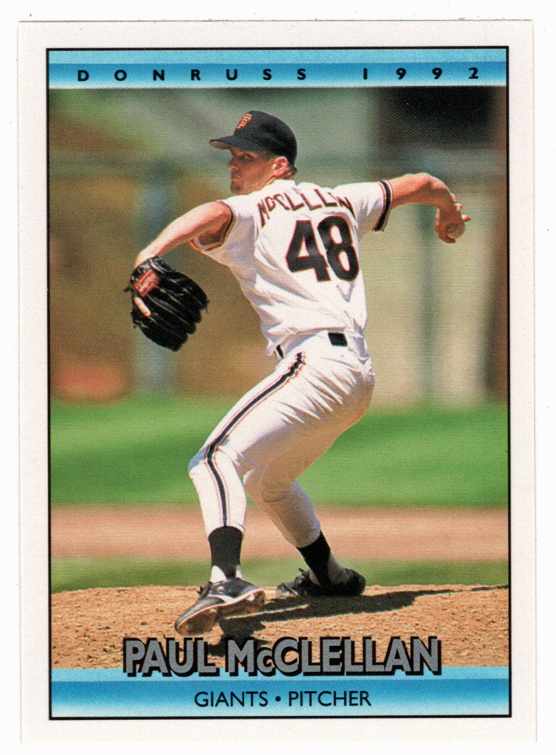 Paul McClellan - San Francisco Giants (MLB Baseball Card) 1992 Donruss # 700 Mint