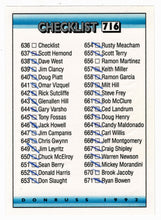 Load image into Gallery viewer, Checklist # 9 - # 636 - # 716 (MLB Baseball Card) 1992 Donruss # 716 (Filled In)
