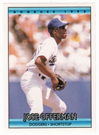 Jose Offerman - Los Angeles Dodgers (MLB Baseball Card) 1992 Donruss # 721 Mint