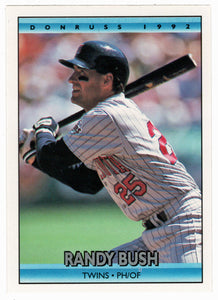 Randy Bush - Minnesota Twins (MLB Baseball Card) 1992 Donruss # 728 Mint
