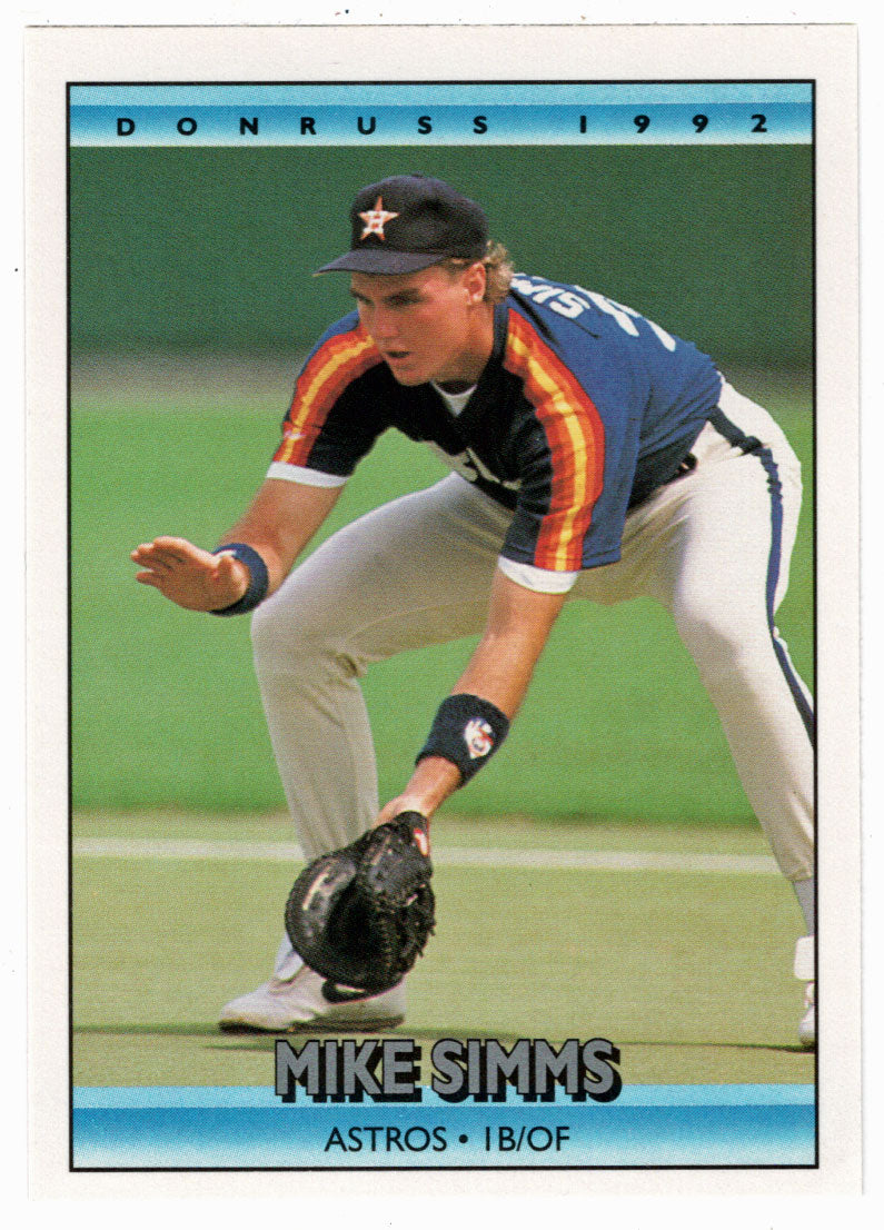 Mike Simms - Houston Astros (MLB Baseball Card) 1992 Donruss # 747 Mint