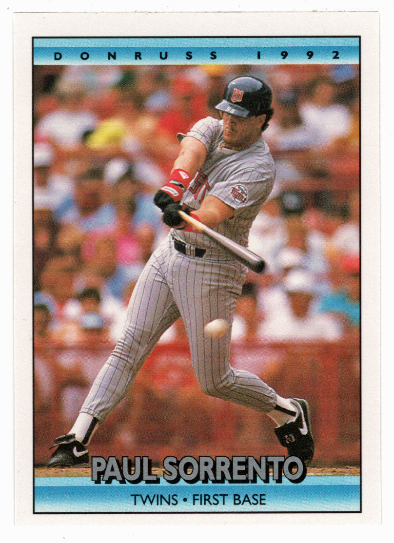 Paul Sorrento - Minnesota Twins (MLB Baseball Card) 1992 Donruss # 752 Mint
