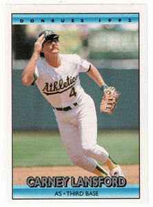 Carney Lansford - Oakland Athletics (MLB Baseball Card) 1992 Donruss # 775 Mint