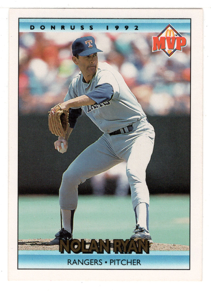 Nolan Ryan - Texas Rangers - McDonalds MVP (MLB Baseball Card) 1992 Donruss # 5 Mint