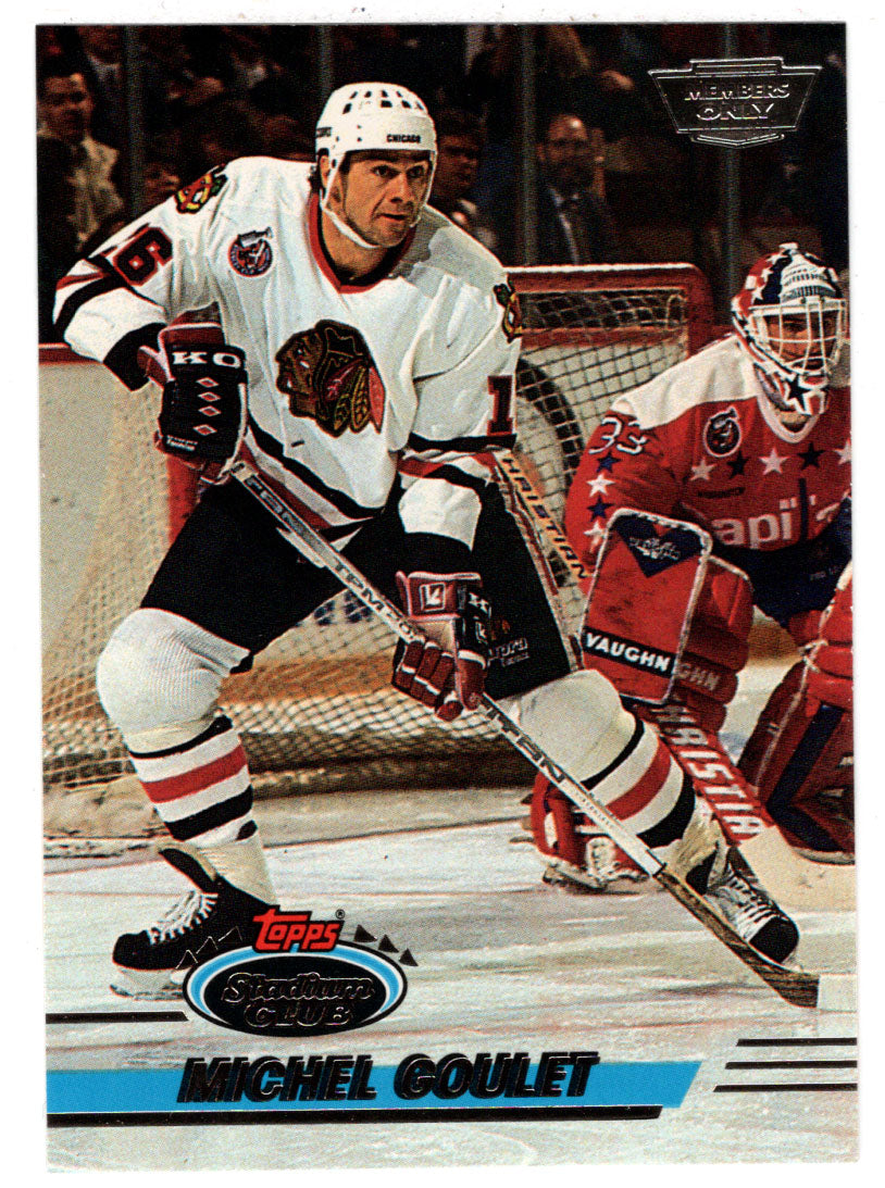 Michel Goulet - Chicago Blackhawks (NHL Hockey Card) 1993-94 Topps Stadium Club # 12 Mint