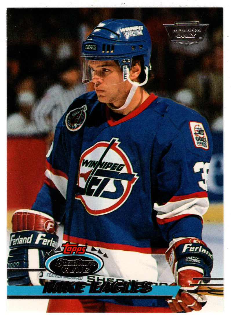 Mike Eagles - Winnipeg Jets (NHL Hockey Card) 1993-94 Topps Stadium Club # 14 Mint