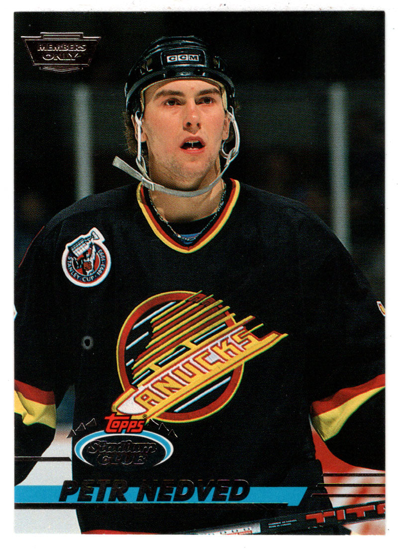 Petr Nedved - Vancouver Canucks (NHL Hockey Card) 1993-94 Topps Stadium Club # 18 Mint