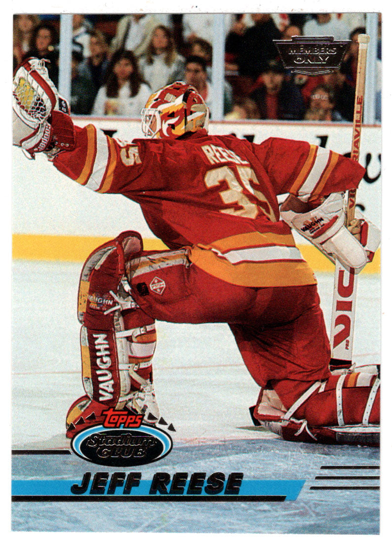 Jeff Reese - Calgary Flames (NHL Hockey Card) 1993-94 Topps Stadium Club # 22 Mint