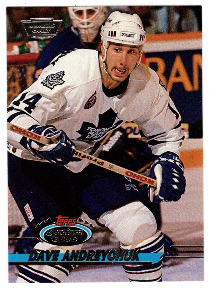 Dave Andreychuk - Toronto Maple Leafs (NHL Hockey Card) 1993-94 Topps Stadium Club # 23 Mint