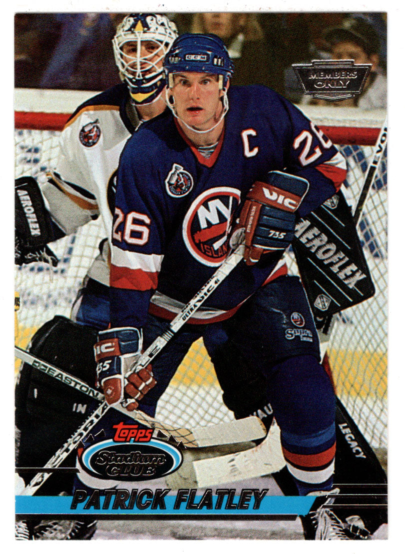 Patrick Flatley - New York Islanders (NHL Hockey Card) 1993-94 Topps Stadium Club # 24 Mint