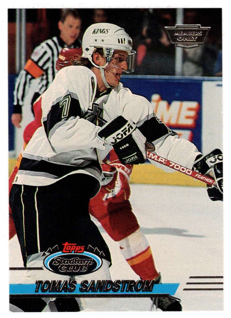 Tomas Sandstrom - Los Angeles Kings (NHL Hockey Card) 1993-94 Topps Stadium Club # 25 Mint