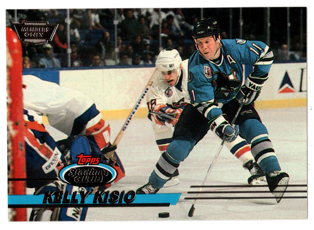 Kelly Kisio - San Jose Sharks (NHL Hockey Card) 1993-94 Topps Stadium Club # 30 Mint