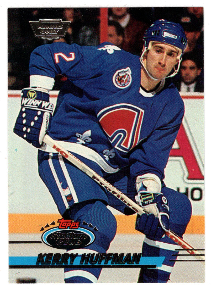 Kerry Huffman - Quebec Nordiques (NHL Hockey Card) 1993-94 Topps Stadium Club # 33 Mint