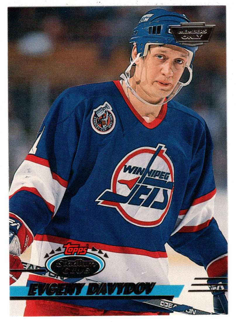Evgeny Davydov - Winnipeg Jets (NHL Hockey Card) 1993-94 Topps Stadium Club # 34 Mint