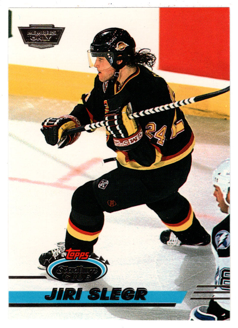 Jiri Slegr - Vancouver Canucks (NHL Hockey Card) 1993-94 Topps Stadium Club # 42 Mint