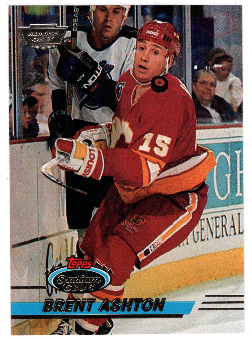 Brent Ashton - Calgary Flames (NHL Hockey Card) 1993-94 Topps Stadium Club # 51 Mint