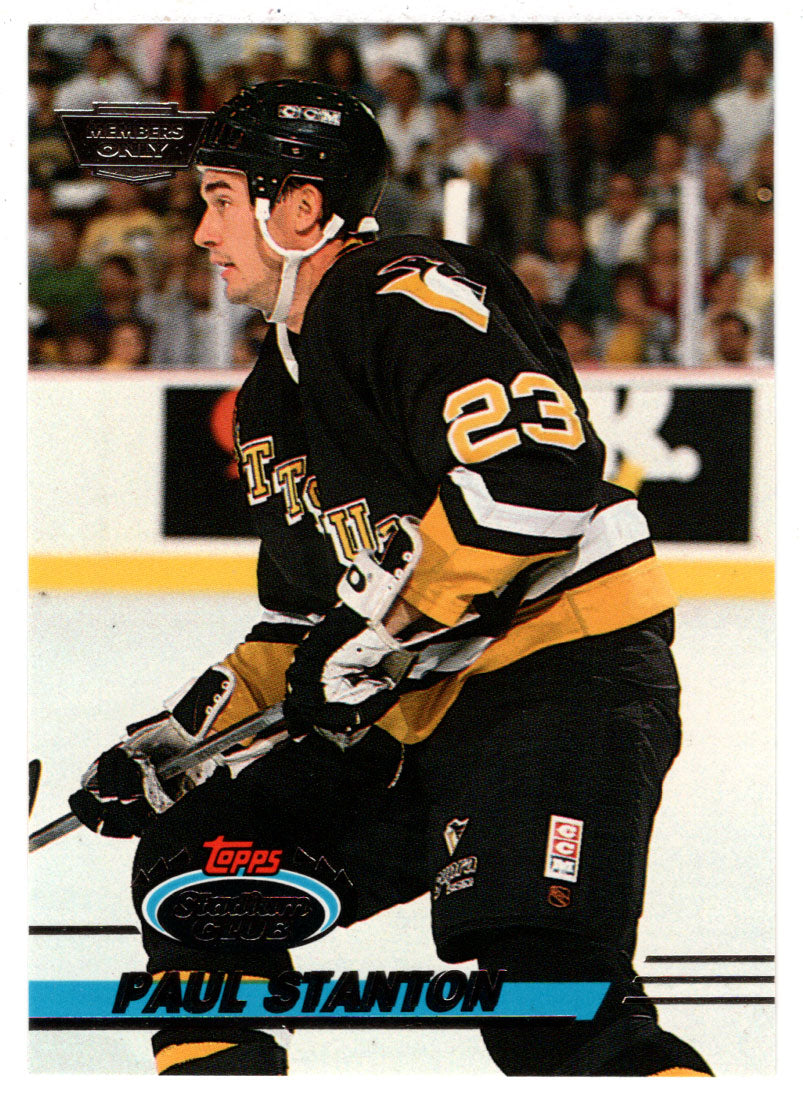Paul Stanton - Pittsburgh Penguins (NHL Hockey Card) 1993-94 Topps Stadium Club # 52 Mint