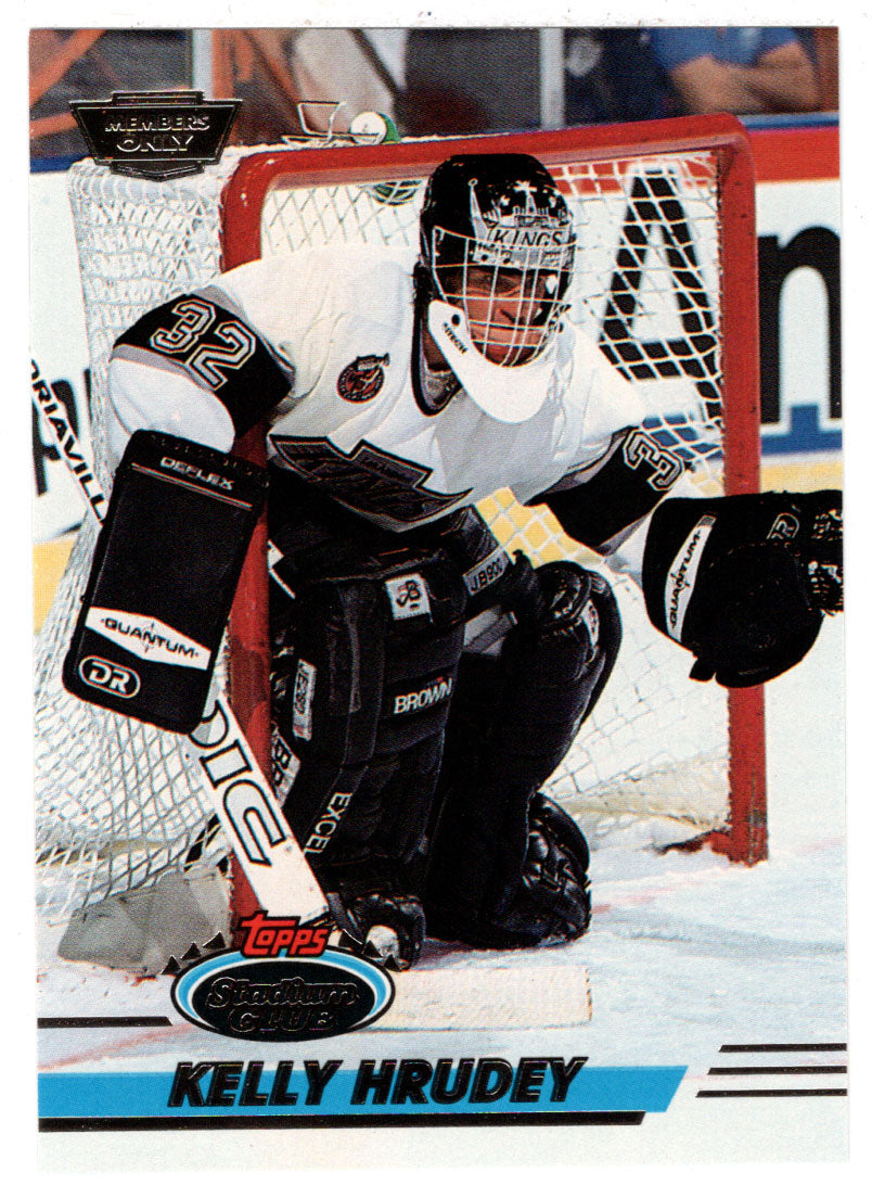 Kelly Hrudey - Los Angeles Kings (NHL Hockey Card) 1993-94 Topps Stadium Club # 54 Mint