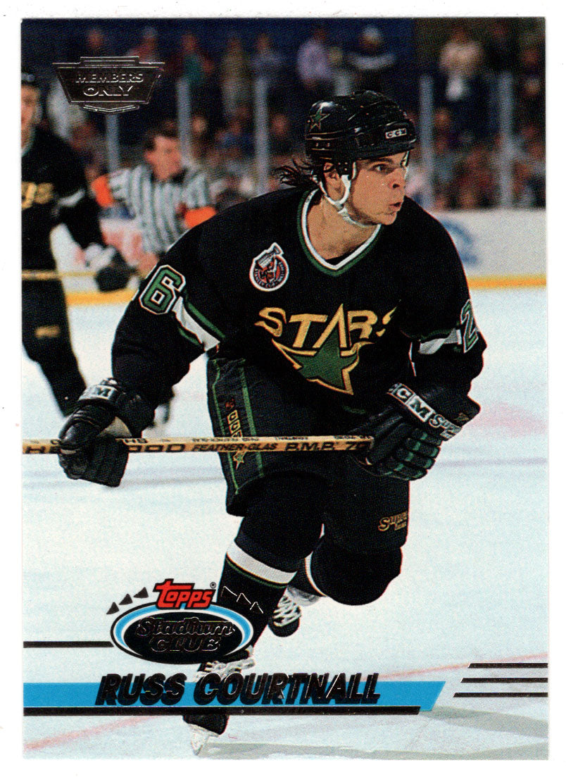 Russ Courtnall - Dallas Stars (NHL Hockey Card) 1993-94 Topps Stadium Club # 55 Mint