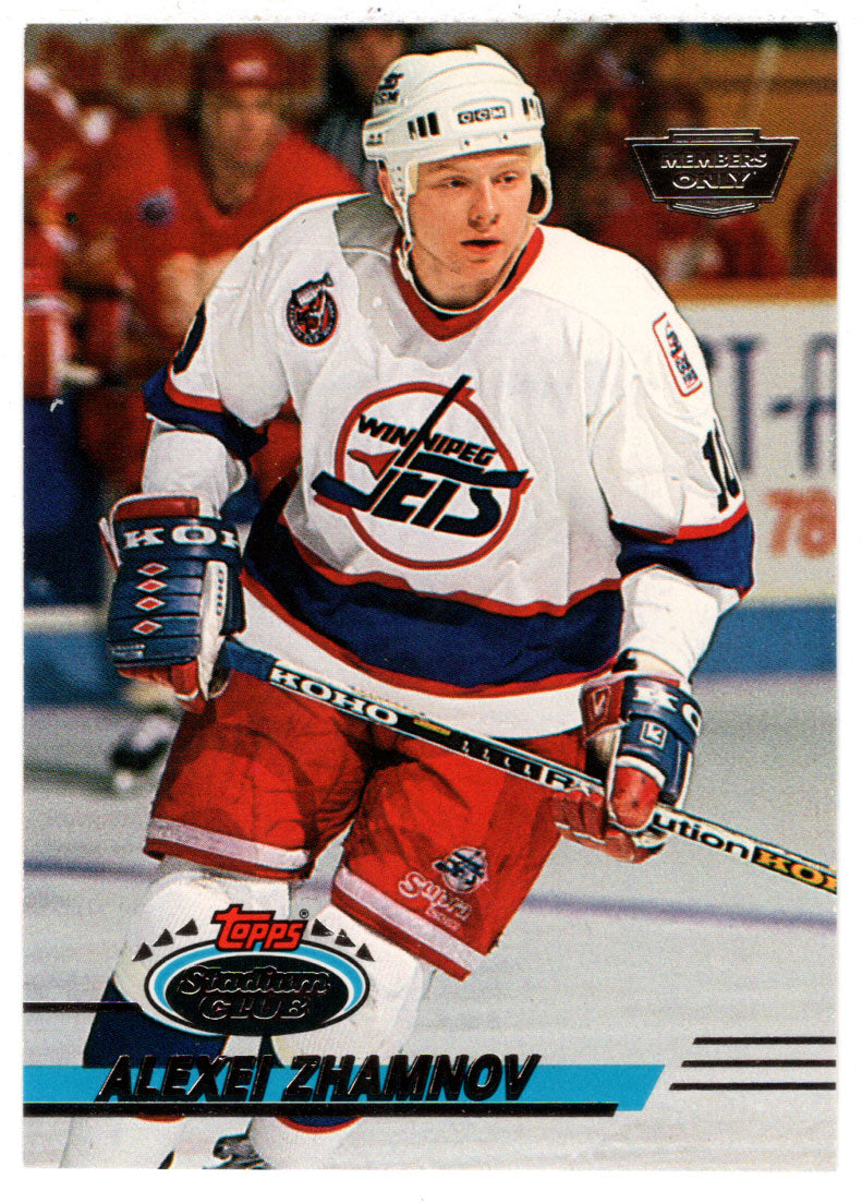 Alexei Zhamnov - Winnipeg Jets (NHL Hockey Card) 1993-94 Topps Stadium Club # 56 Mint