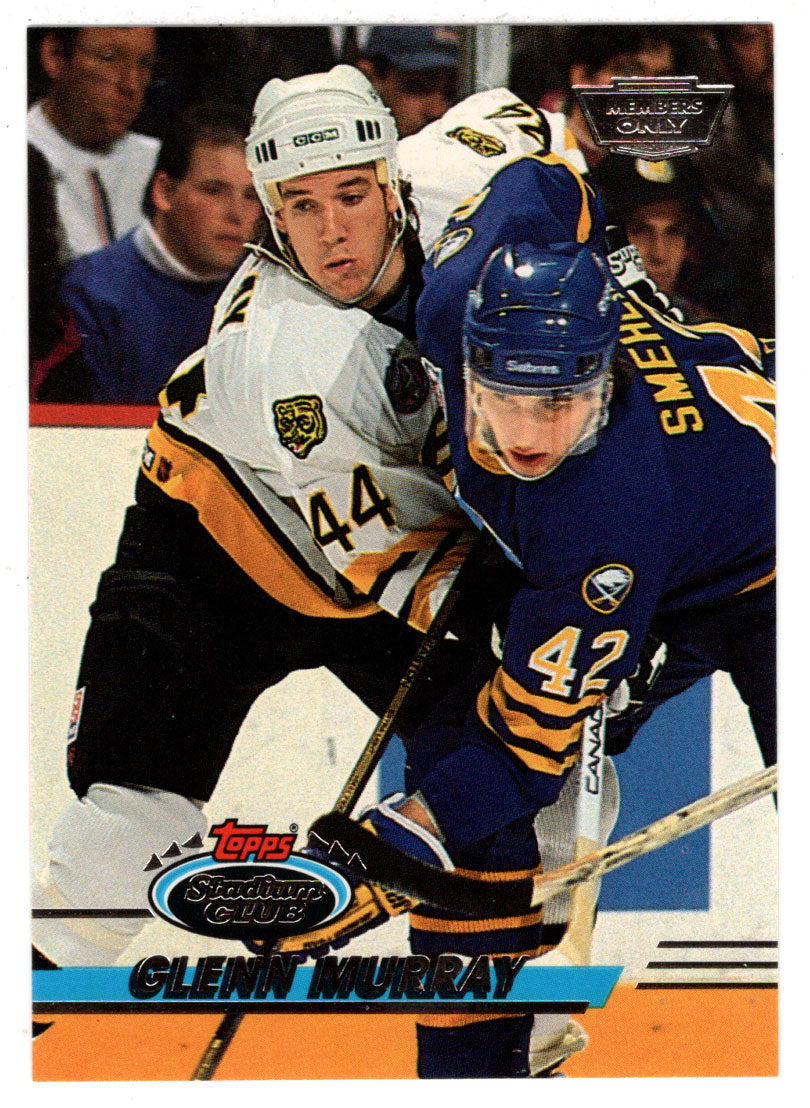Glen Murray - Boston Bruins (NHL Hockey Card) 1993-94 Topps Stadium Club # 59 Mint