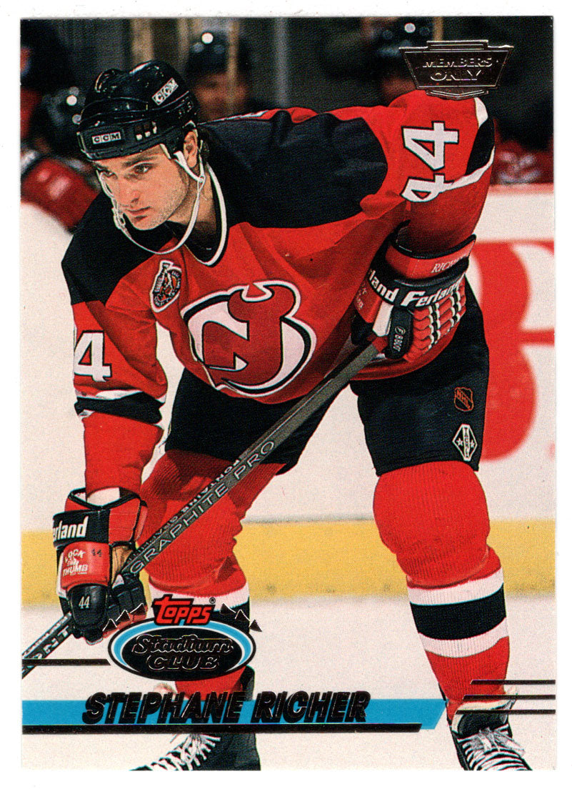 Stephane Richer - New Jersey Devils (NHL Hockey Card) 1993-94 Topps Stadium Club # 61 Mint