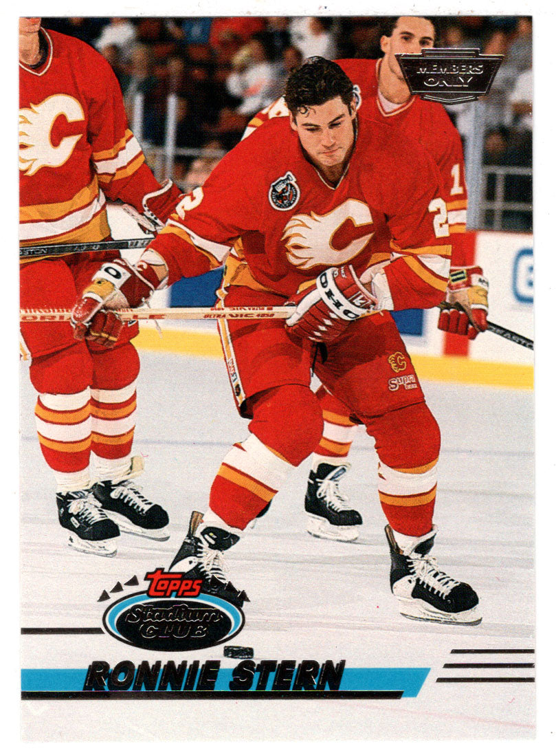 Ronnie Stern - Calgary Flames (NHL Hockey Card) 1993-94 Topps Stadium Club # 68 Mint