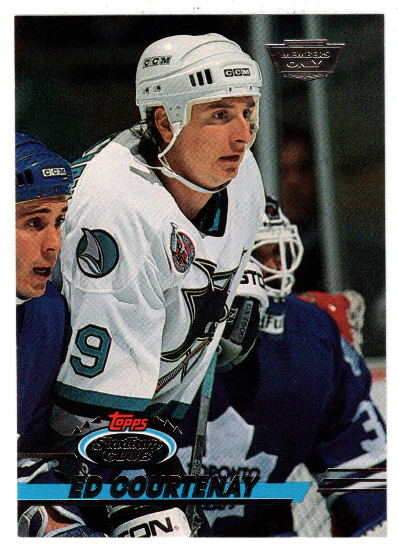 Ed Courtenay - San Jose Sharks (NHL Hockey Card) 1993-94 Topps Stadium Club # 72 Mint