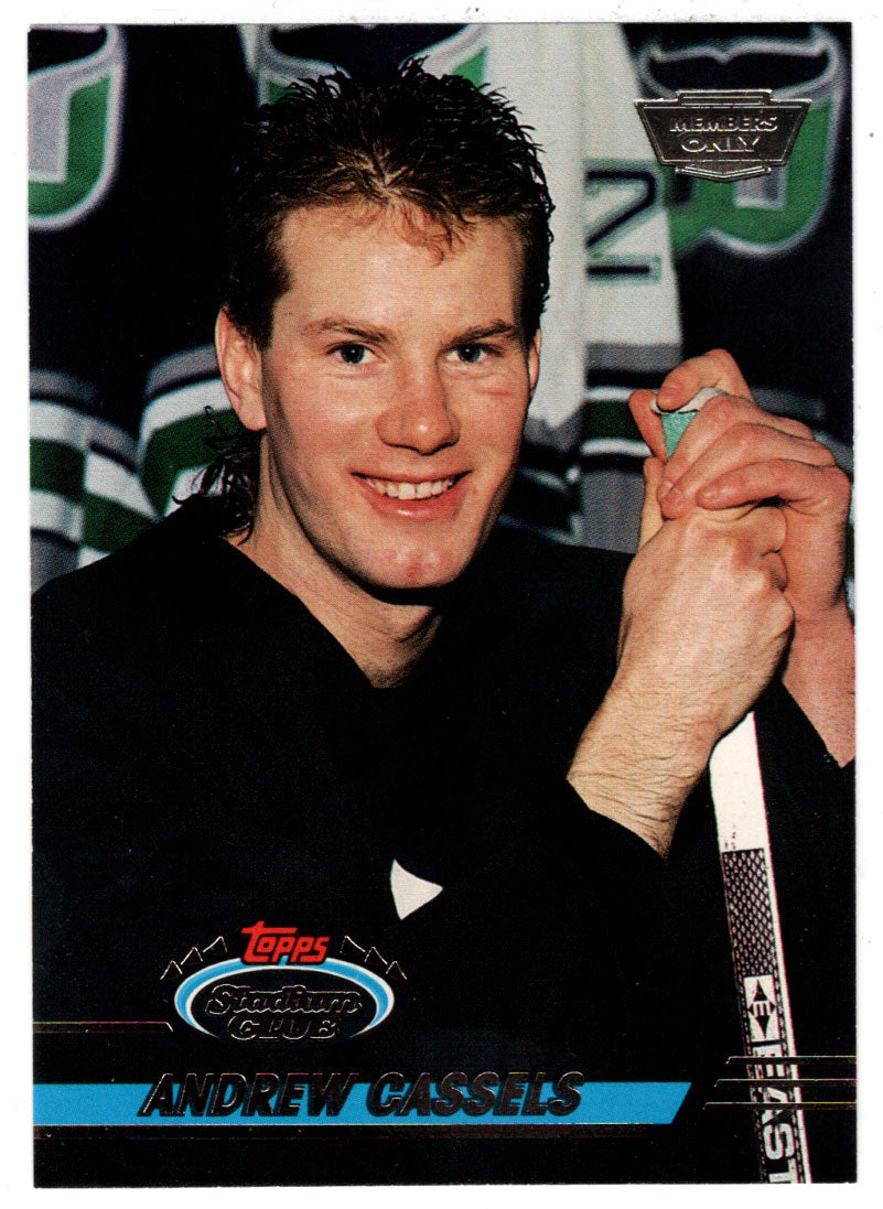 Andrew Cassels - Hartford Whalers (NHL Hockey Card) 1993-94 Topps Stadium Club # 74 Mint
