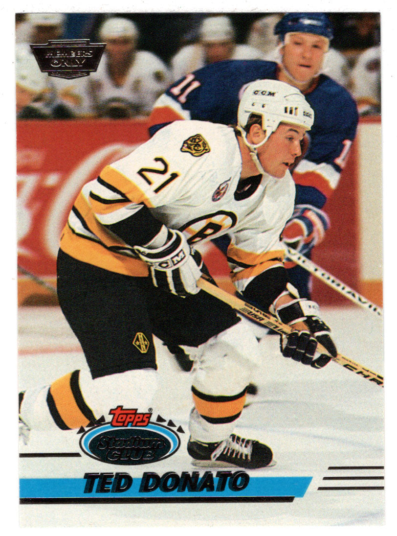 Ted Donato - Boston Bruins (NHL Hockey Card) 1993-94 Topps Stadium Club # 83 Mint