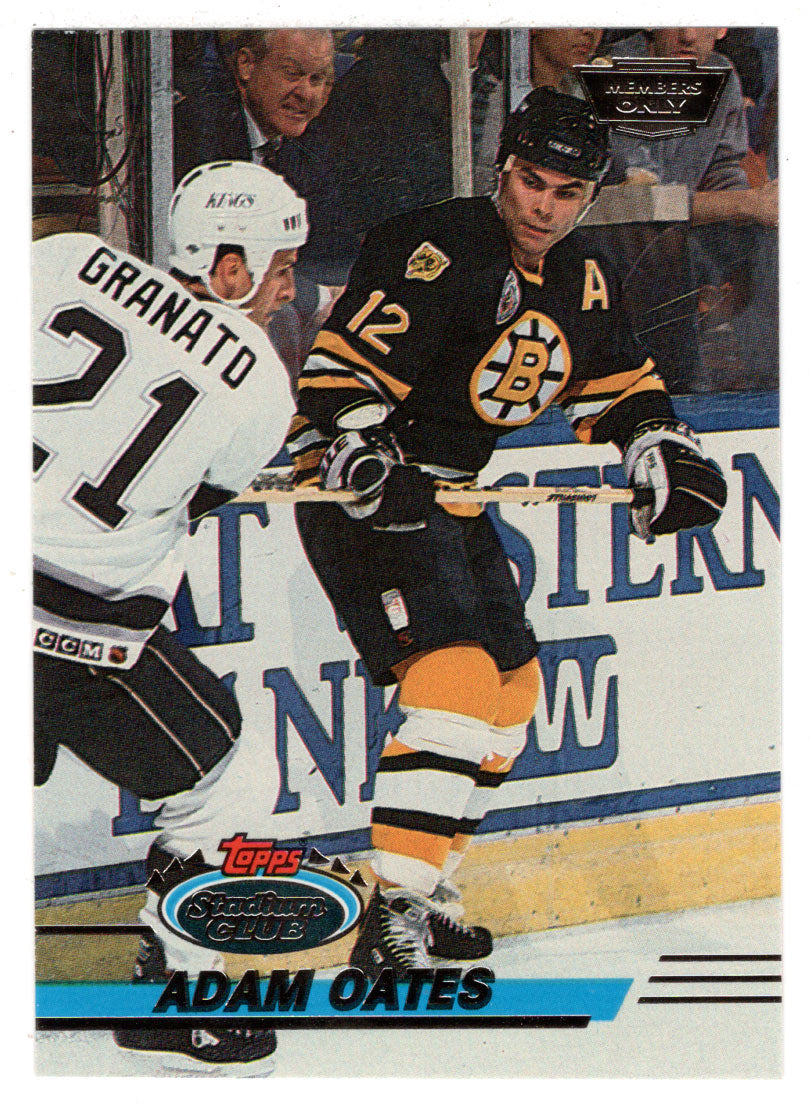 Adam Oates - Boston Bruins (NHL Hockey Card) 1993-94 Topps Stadium Club # 93 Mint