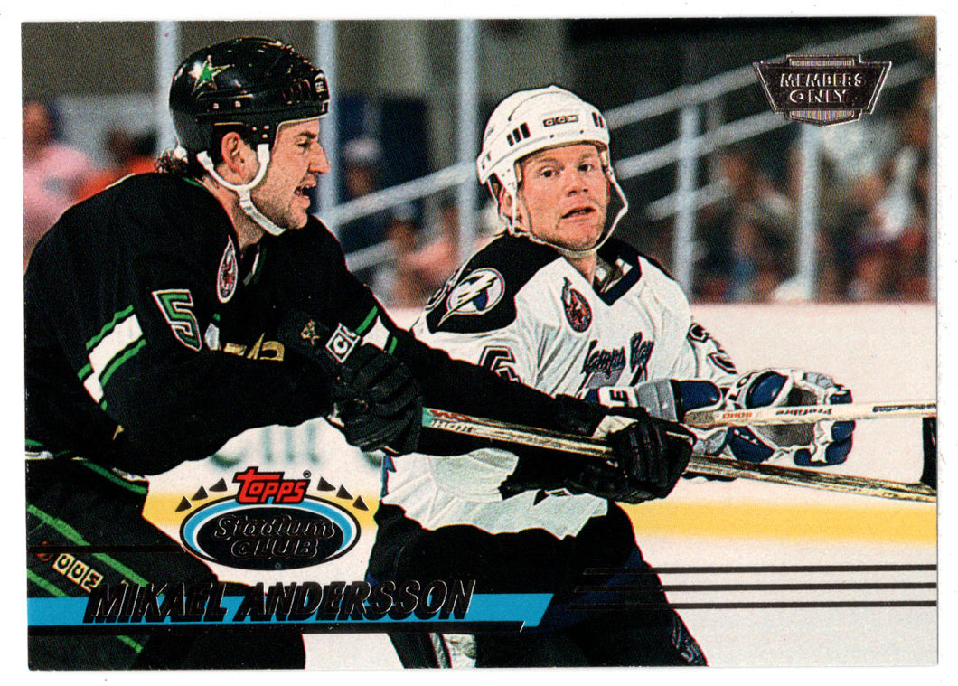 Mikael Andersson - Tampa Bay Lightning (NHL Hockey Card) 1993-94 Topps Stadium Club # 97 Mint