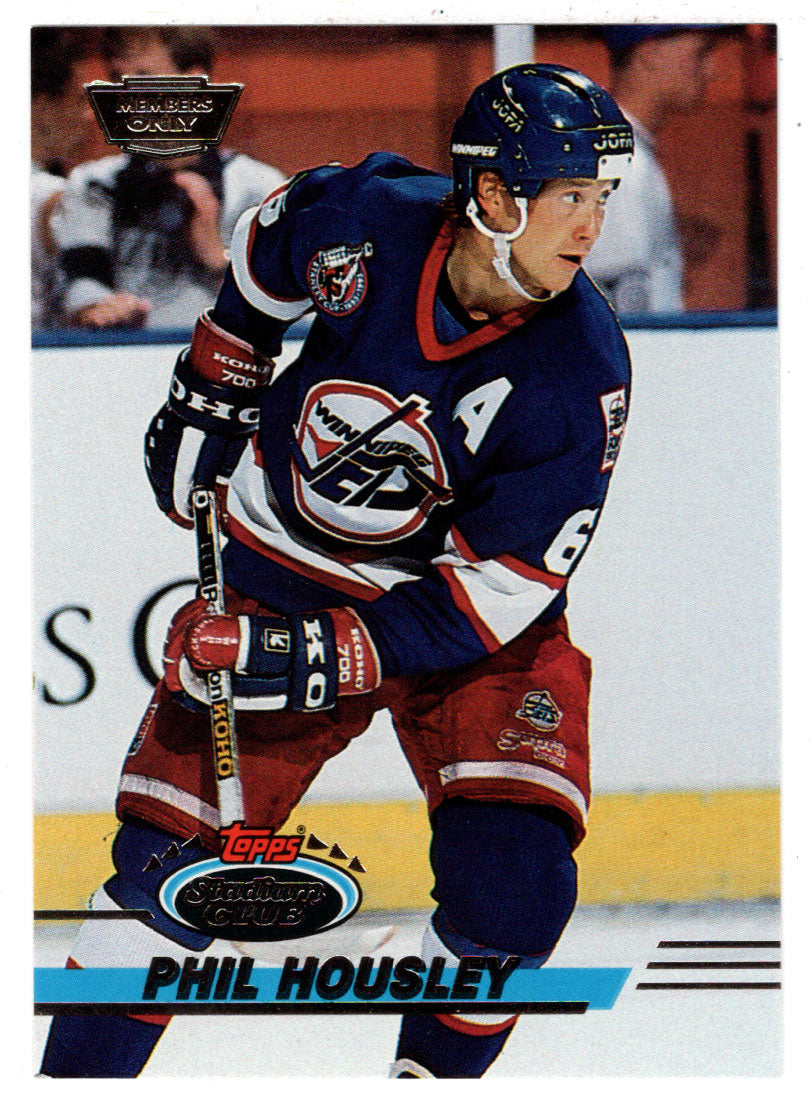 Phil Housley - Winnipeg Jets (NHL Hockey Card) 1993-94 Topps Stadium Club # 104 Mint