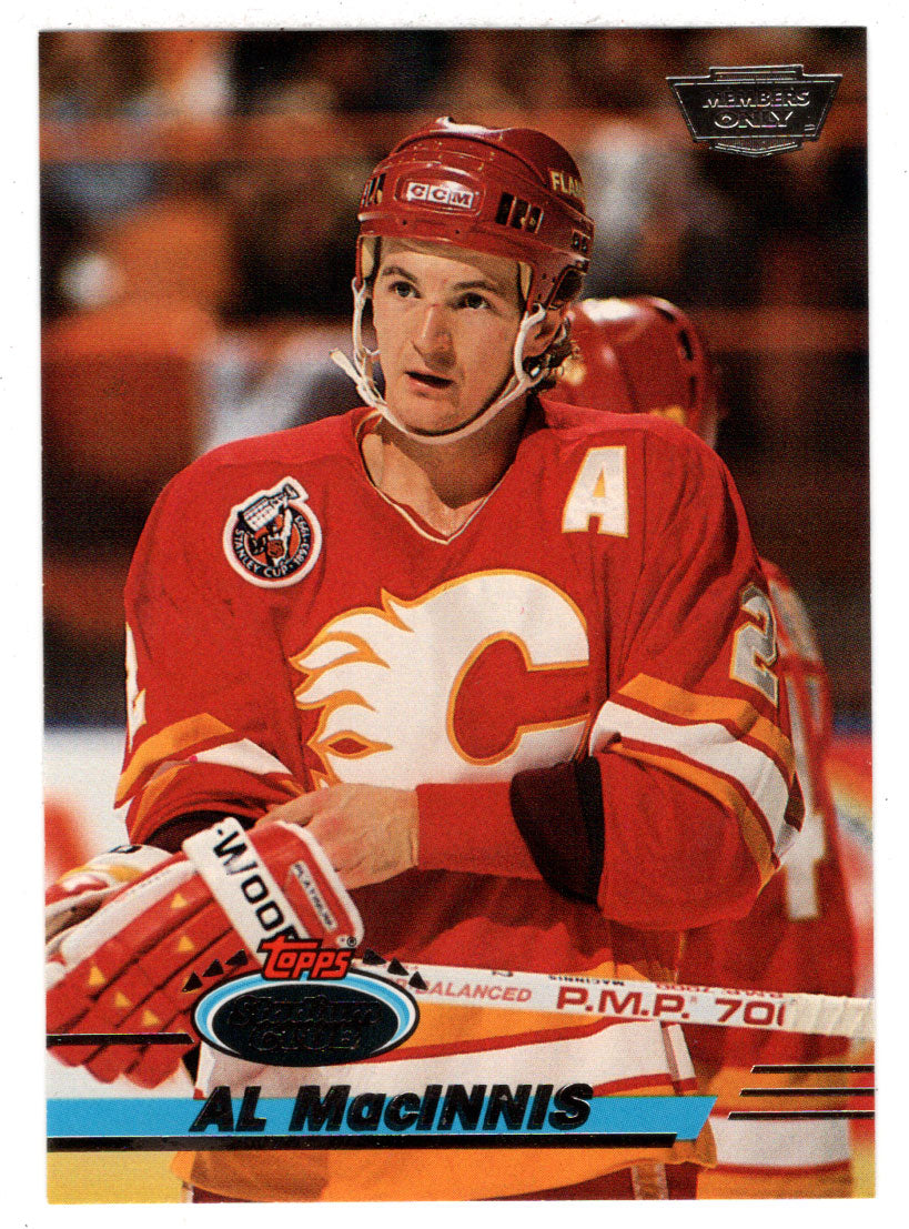 Al MacInnis - Calgary Flames (NHL Hockey Card) 1993-94 Topps Stadium Club # 105 Mint