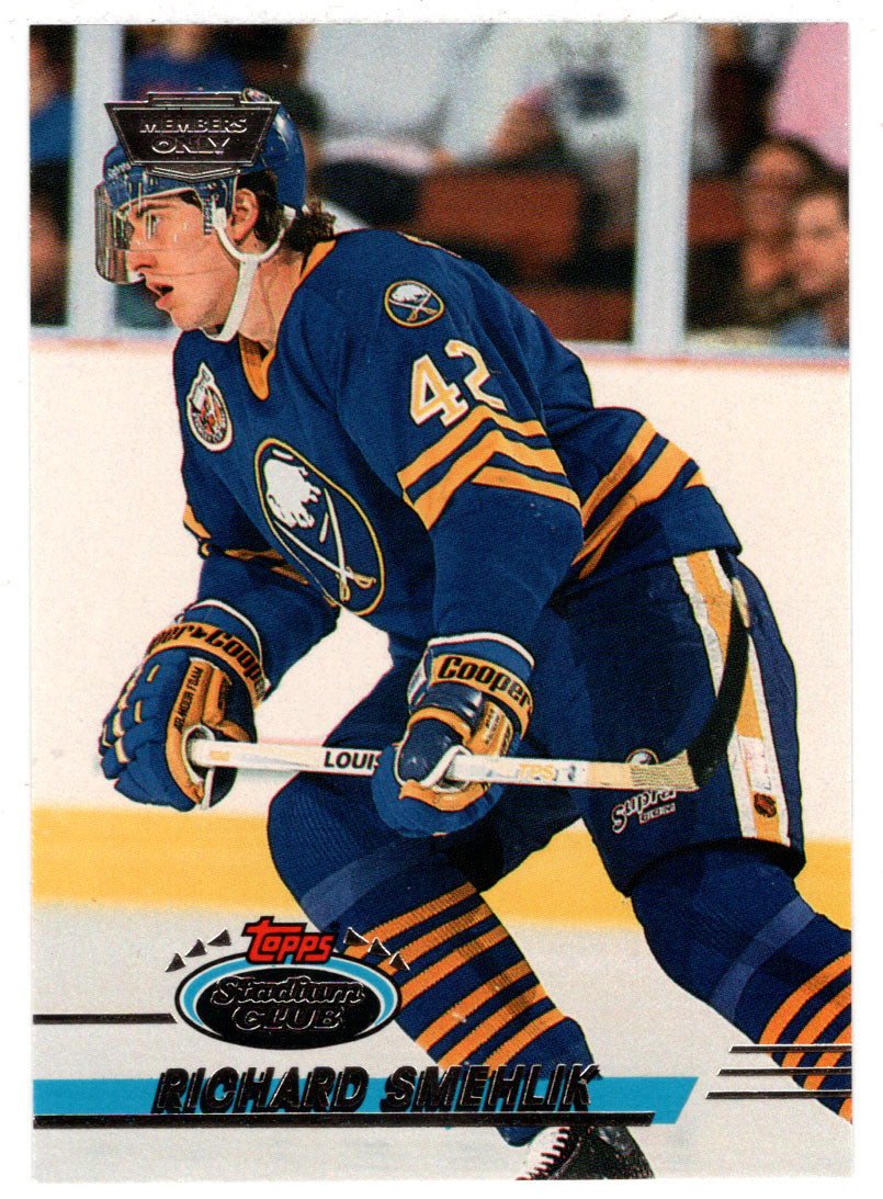 Richard Smehlik - Buffalo Sabres (NHL Hockey Card) 1993-94 Topps Stadium Club # 107 Mint