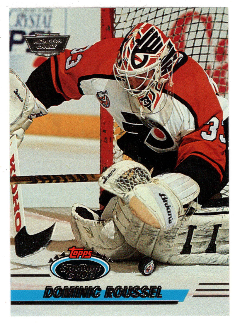Dominic Roussel - Philadelphia Flyers (NHL Hockey Card) 1993-94 Topps Stadium Club # 109 Mint