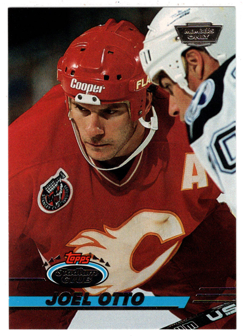 Joel Otto - Calgary Flames (NHL Hockey Card) 1993-94 Topps Stadium Club # 128 Mint
